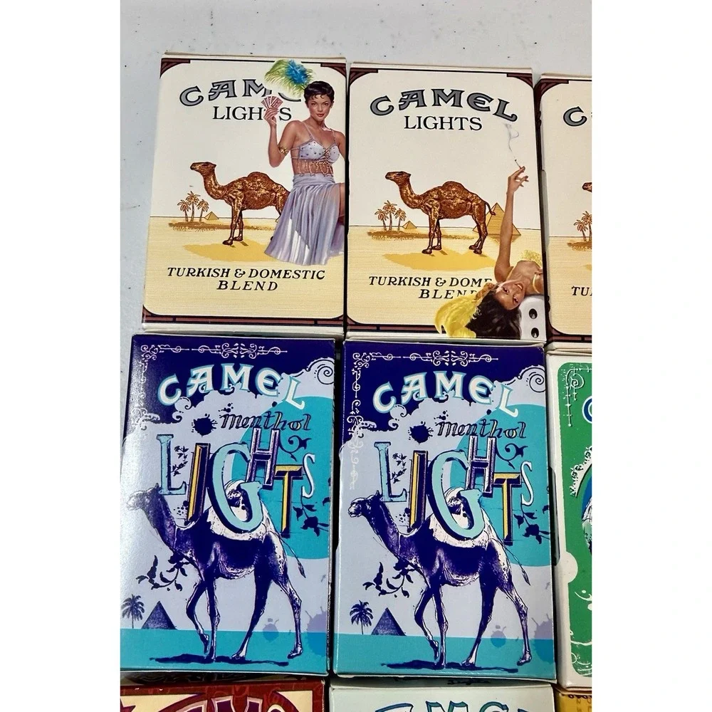 Vintage Camel Cigarette Packs Empty Lot Of 33 Artist Series Art Box EXCELLENT!